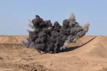 انهدام کنترل‌شده مهمات جنگی در لشکر ۱۶ زرهی قزوین